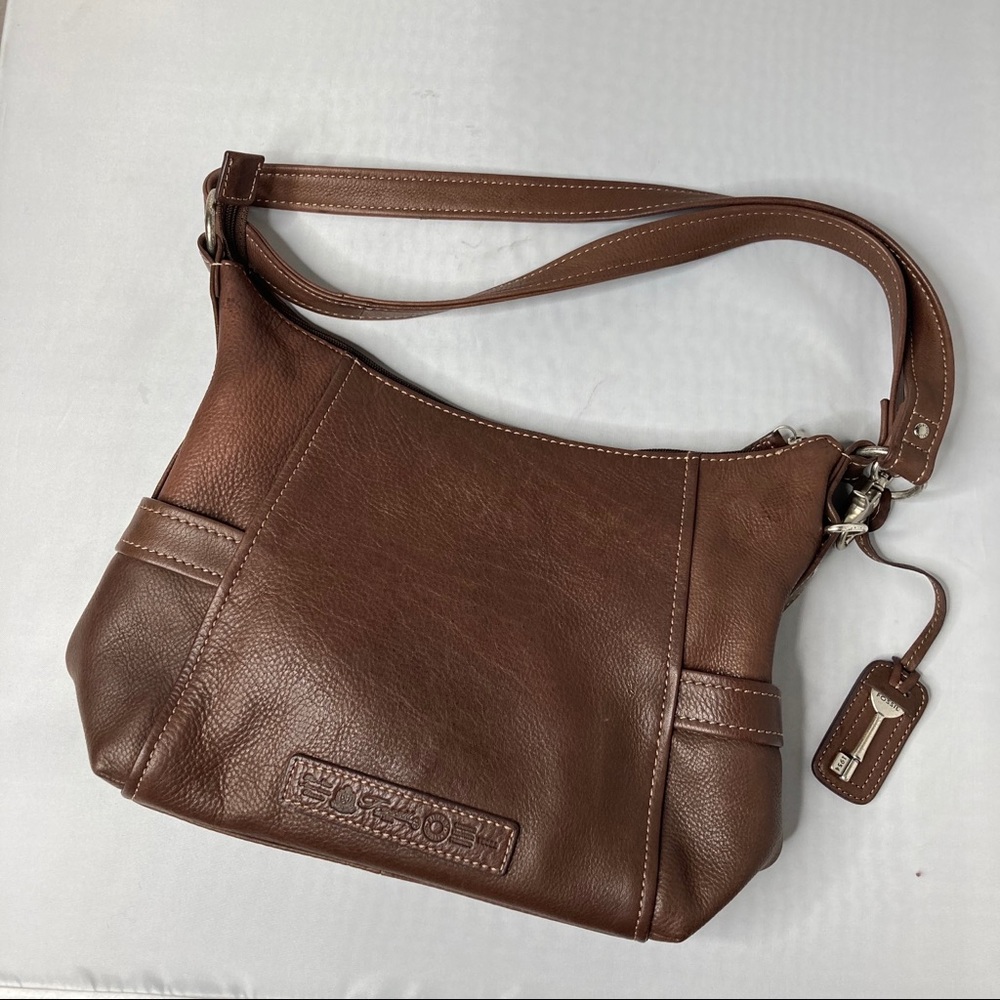 Vintage Fossil 1954 Leather Shoulder Bag #75082